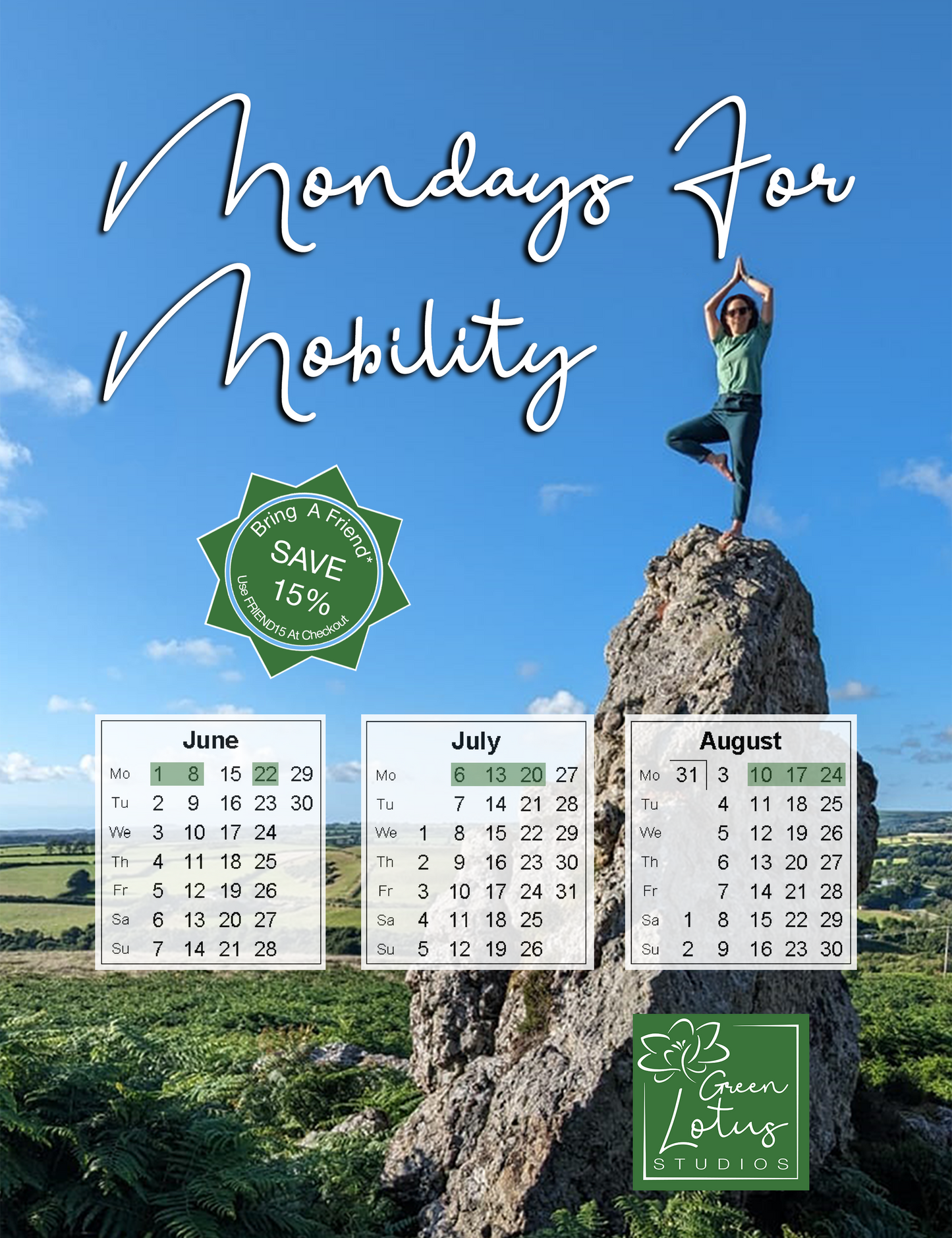 SUMMER YOGA - Mondays For Mobility